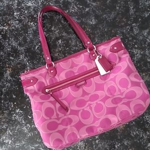 Coach Large Hobo Exc M1380-29307E Purple Pink